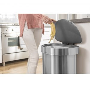 לויזון מרקט,פח דוושה חצי עגול נירוסטה 45 ליטר סימפלהיומן,106