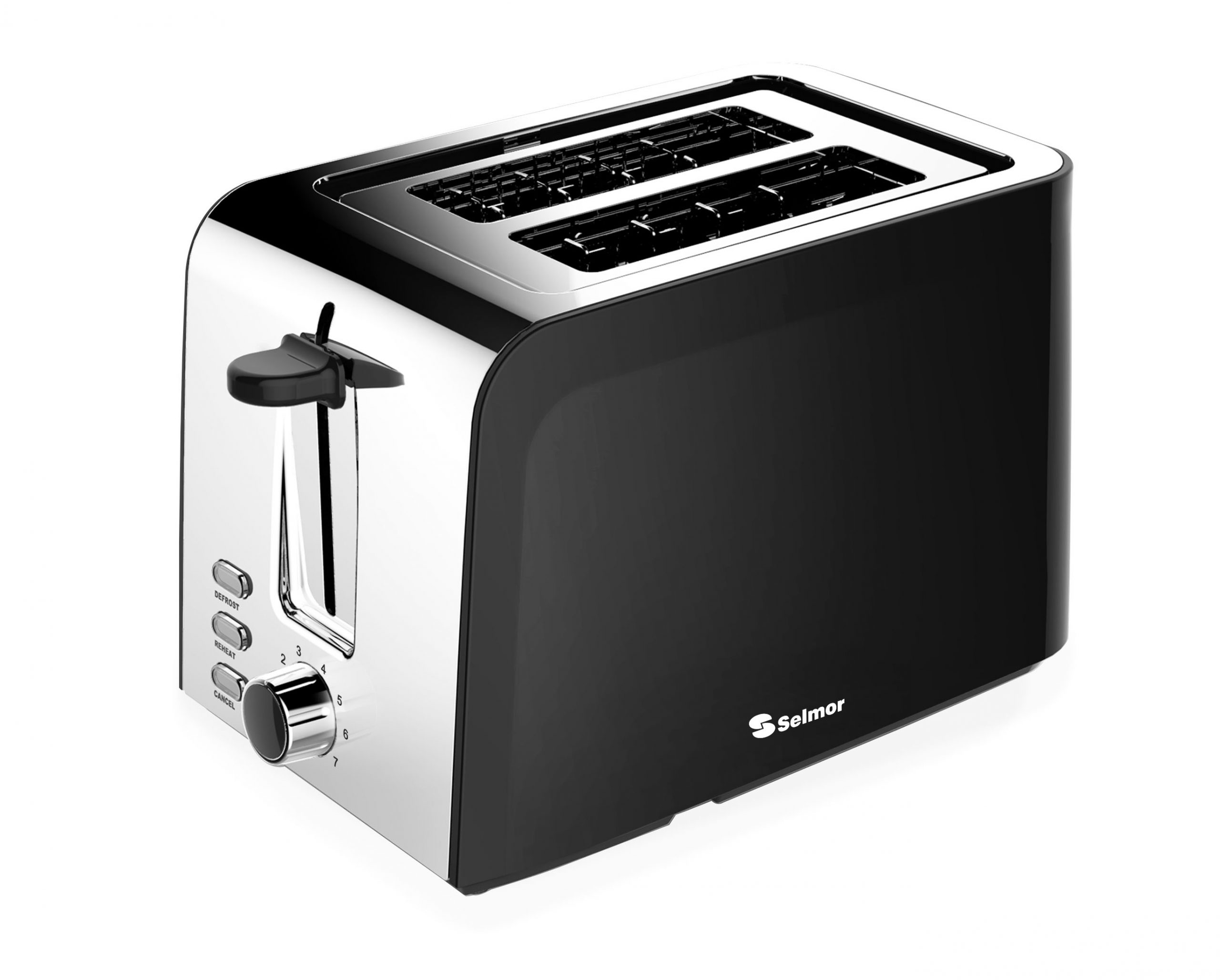 לויזון מרקט,מצנם קופץ 2 פרוסות מסדרת ד'קור שחור SE-819 -סלמור SELMOR, לויזון מרקט,מצנם קופץ 2 פרוסות מסדרת ד'קור שחור SE-819 -סלמור SELMOR,