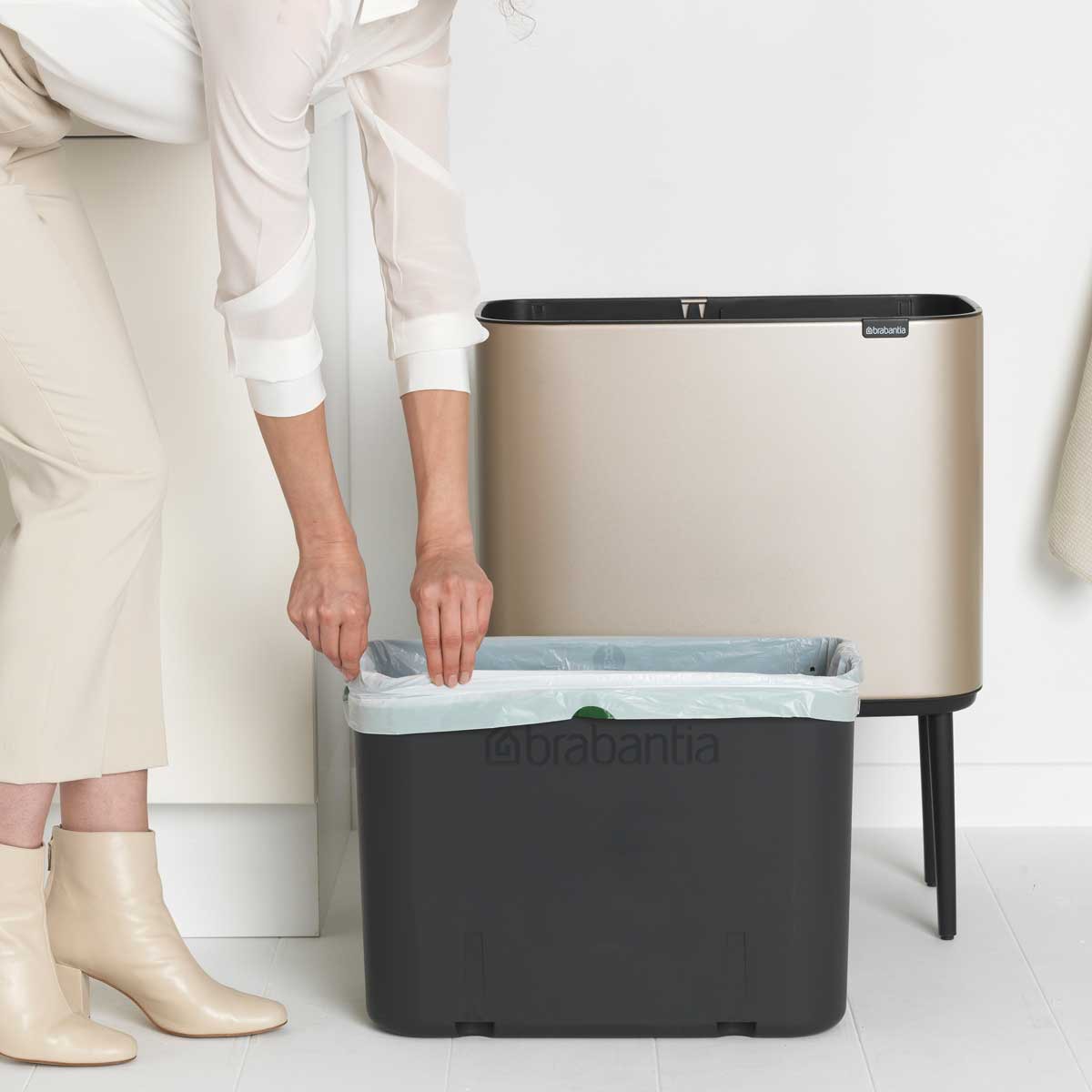 לויזון מרקט,BO פח טאץ 36 ליטר, בצבע שמפניה Brabantia, לויזון מרקט,BO פח טאץ 36 ליטר, בצבע שמפניה Brabantia,