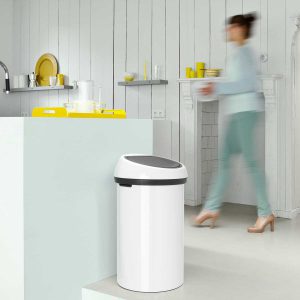 לויזון מרקט,פח טאץ 60 ליטר לבן Brabantia,105