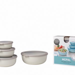 לויזון מרקט,סט 4 קופסאות אחסון CIRQULA לבן,127 לויזון מרקט,סט 4 קופסאות אחסון CIRQULA לבן,127