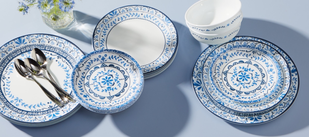 לויזון מרקט,סט צלחות 18 חלקים, Portofino,