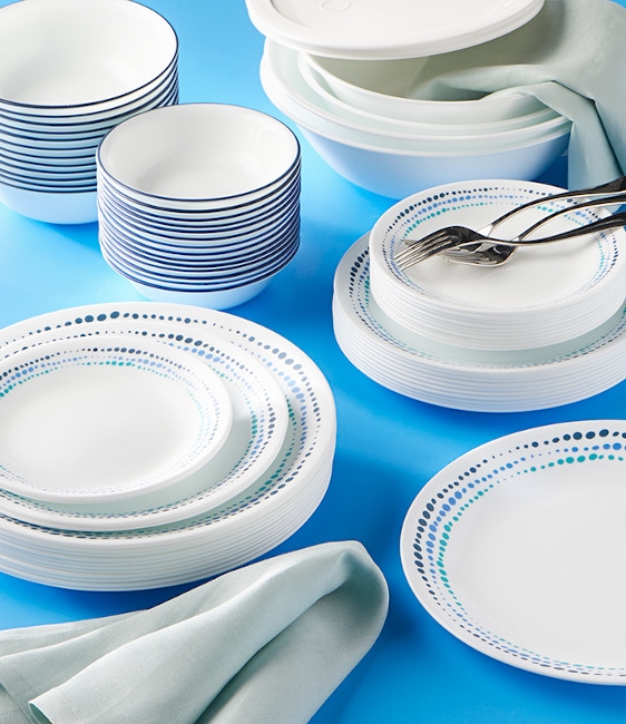 לויזון מרקט,סט צלחות 18 חלקים, Ocean Blues,