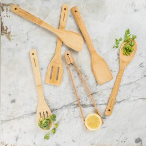 לויזון מרקט,שישיית כלי ששת מבמבוק איכותי MINERAL פוד אפיל,91