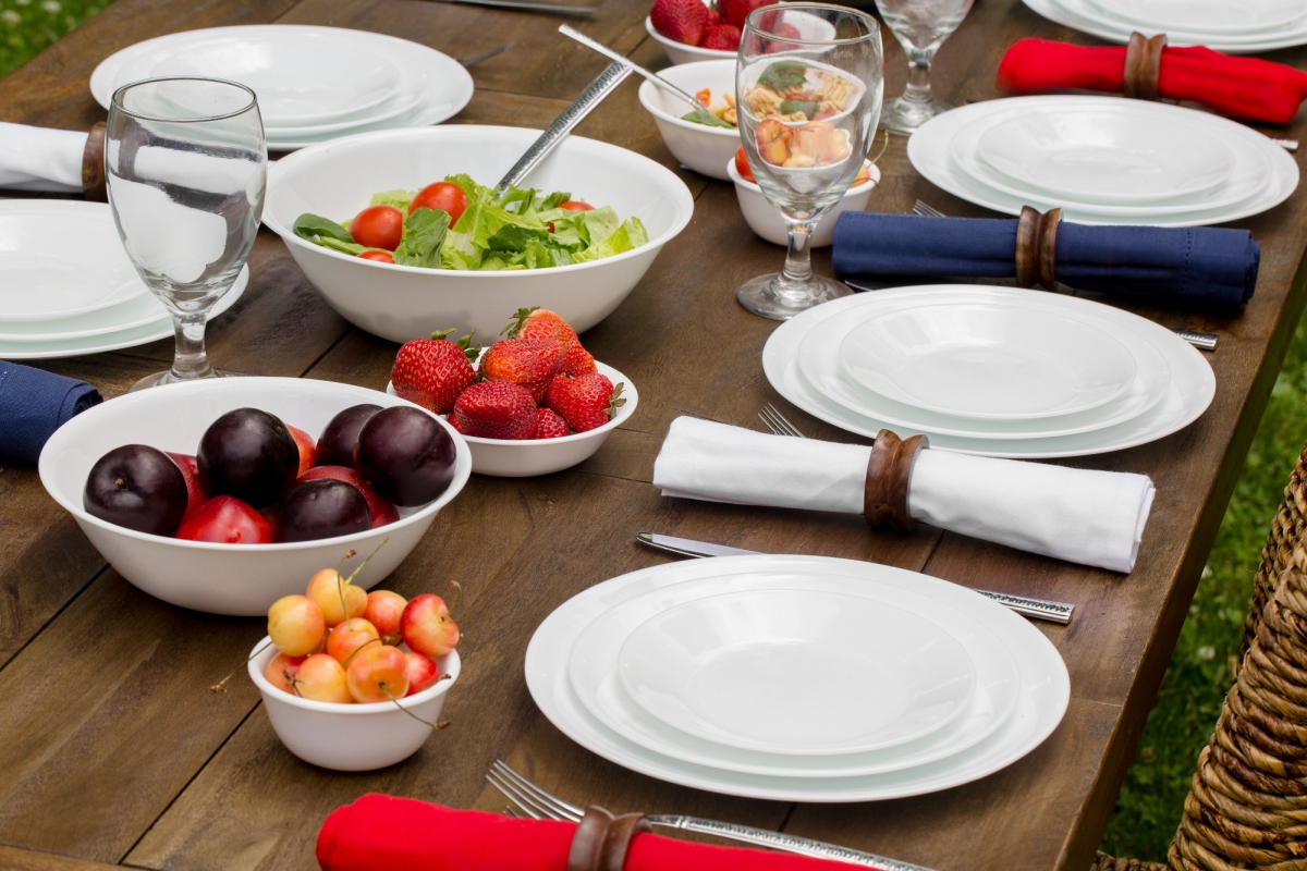 לויזון מרקט,קערת סלט 1 ליטר Winter Frost White, לויזון מרקט,קערת סלט 1 ליטר Winter Frost White,