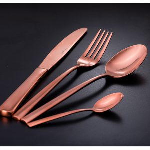 לויזון מרקט,סט סכו"ם 10\18 מהודר 24 חלקים PURE ROSE GOLD פוד אפיל פוד אפיל,91