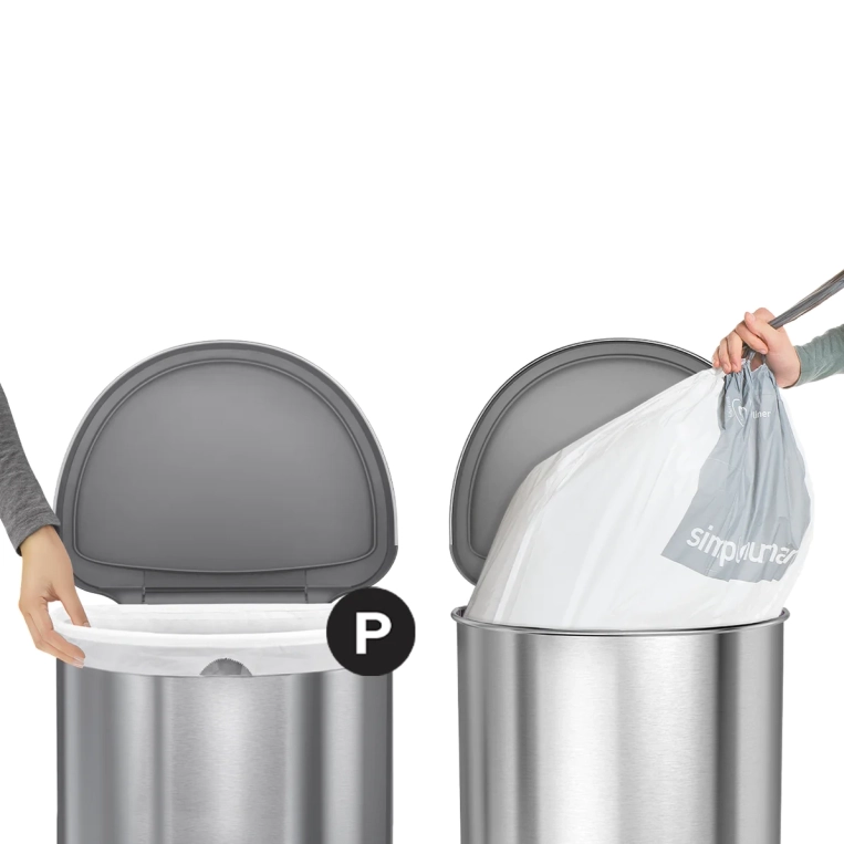 לויזון מרקט,שקיות לפח מסוג P לפח 50-60 ליטר סימפלהיומן Simplehuman, לויזון מרקט,שקיות לפח מסוג P לפח 50-60 ליטר סימפלהיומן Simplehuman,