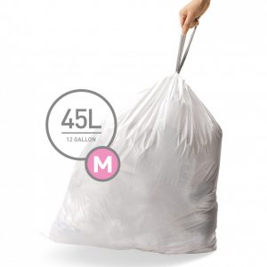 לויזון מרקט,60 שקיות לפח מסוג M לפח 45 ליטר סימפלהיומן Simplehuman,61