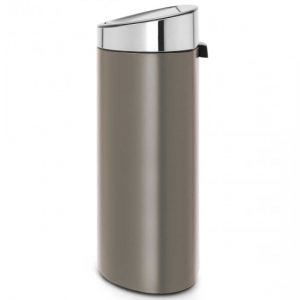 לויזון מרקט,פח טאץ אובלי 40 ליטר פלטינום Brabantia,105