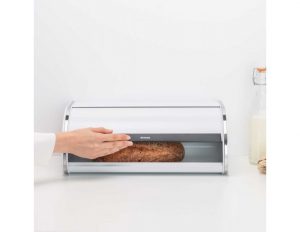 לויזון מרקט,ארגז לחם גדול לבן - מכסה מתגלגל Brabantia ברבנטיה,