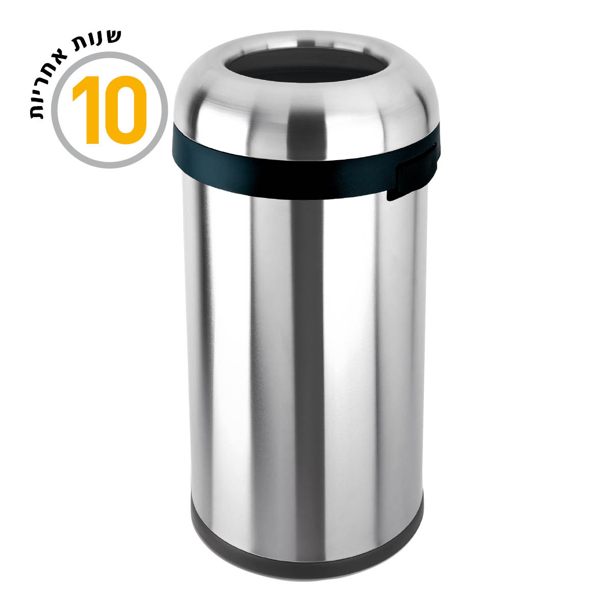 לויזון מרקט,פח פתוח עגול נירוסטה 60 ליטר סימפלהיומן Simplehuman, לויזון מרקט,פח פתוח עגול נירוסטה 60 ליטר סימפלהיומן Simplehuman,