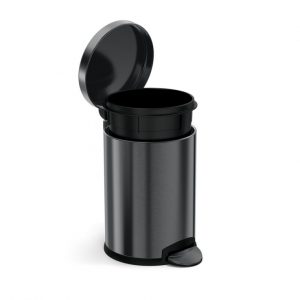 לויזון מרקט,פח דוושה עגול 4.5 ליטר סימפלהיומן Simplehuman שחור,106