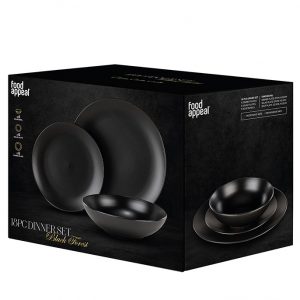לויזון מרקט,סט צלחות שחורות מקרמיקה 18 חלקים BLACK FOREST פוד אפיל Food Appeal,91 לויזון מרקט,סט צלחות שחורות מקרמיקה 18 חלקים BLACK FOREST פוד אפיל Food Appeal,91