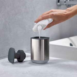 לויזון מרקט,דיספנסר לסבון Presto אפור כסוף JOSEPH JOSEPH ג'וזף ג'וזף,126 לויזון מרקט,דיספנסר לסבון Presto אפור כסוף JOSEPH JOSEPH ג'וזף ג'וזף,126