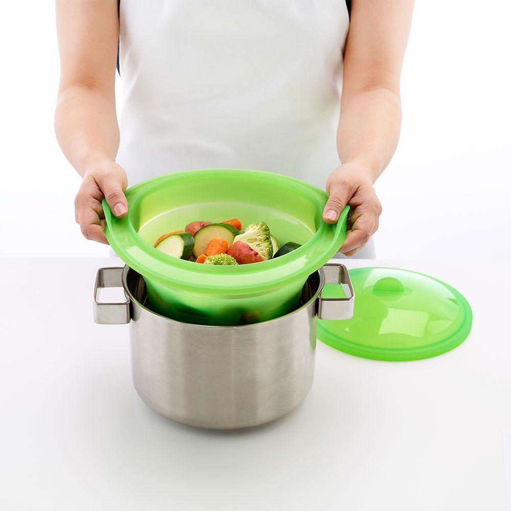 לויזון מרקט,אביזר אידוי ירוק מתקפל לסיר, לויזון מרקט,אביזר אידוי ירוק מתקפל לסיר,