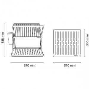 לויזון מרקט,מתקן ייבוש כלים מתקפל - שחור Brabantia,105