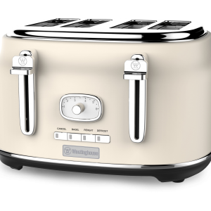 לויזון מרקט,מצנם נירוסטה לארבע פרוסות קרם Westinghouse  סדרת RETRO וסטינגהאוס WKTTB-809,135