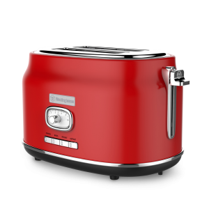 לויזון מרקט,מצנם נירוסטה לשתי פרוסות אדום מט Westinghouse  סדרת RETRO וסטינגהאוס WKTTA-857,135