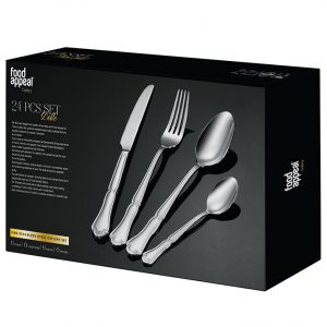 לויזון מרקט,סט סכו"ם מהודר 24 חלקים BELLE מבית Food appeal,91 לויזון מרקט,סט סכו"ם מהודר 24 חלקים BELLE מבית Food appeal,91