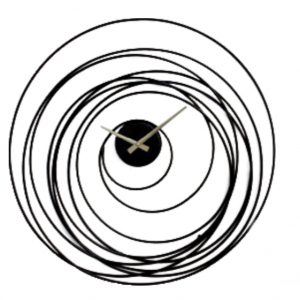 לויזון מרקט,שעון קיר NEST שחור,42