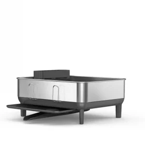 לויזון מרקט,מתקן לייבוש כלים קומפקט נירוסטה אפור סימפלהיומן Simplehuman,106