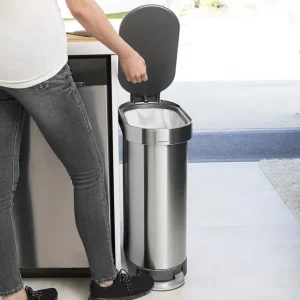 לויזון מרקט,פח דוושה צר, נירוסטה 45 ליטר סימפלהיומן Simplehuman875,106