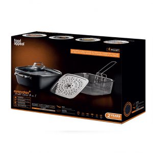לויזון מרקט,סיר 24 ס"מ מולטיקוקר 3 ב-1 בישול\טיגון\אידוי EVERYDAY PLUS פוד אפיל FOOD APPEAL,91
