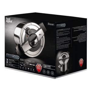 לויזון מרקט,סיר לחץ בטיחותי 7 ל' | 22 ס"מ Defender בטכנולוגיית Active Shield מבית FOOD APPEAL,91