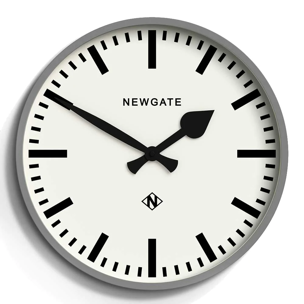 לויזון מרקט,שעון קיר בינוני Echo אפור, לויזון מרקט,שעון קיר בינוני Echo אפור,