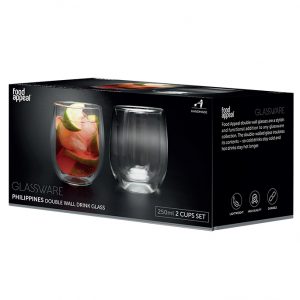 לויזון מרקט,סט 2 כוסות דאבל 250 מ"ל PHILIPPINES פוד אפיל Food Appeal,91