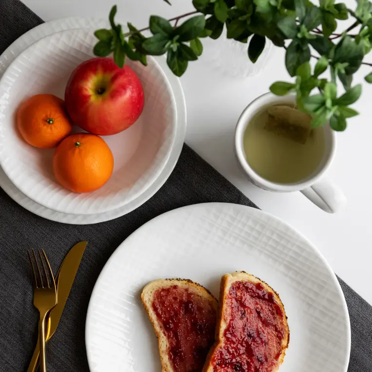 לויזון מרקט,צלחת מנה עיקרית 26 ס"מ, Linen Weave, לויזון מרקט,צלחת מנה עיקרית 26 ס"מ, Linen Weave,