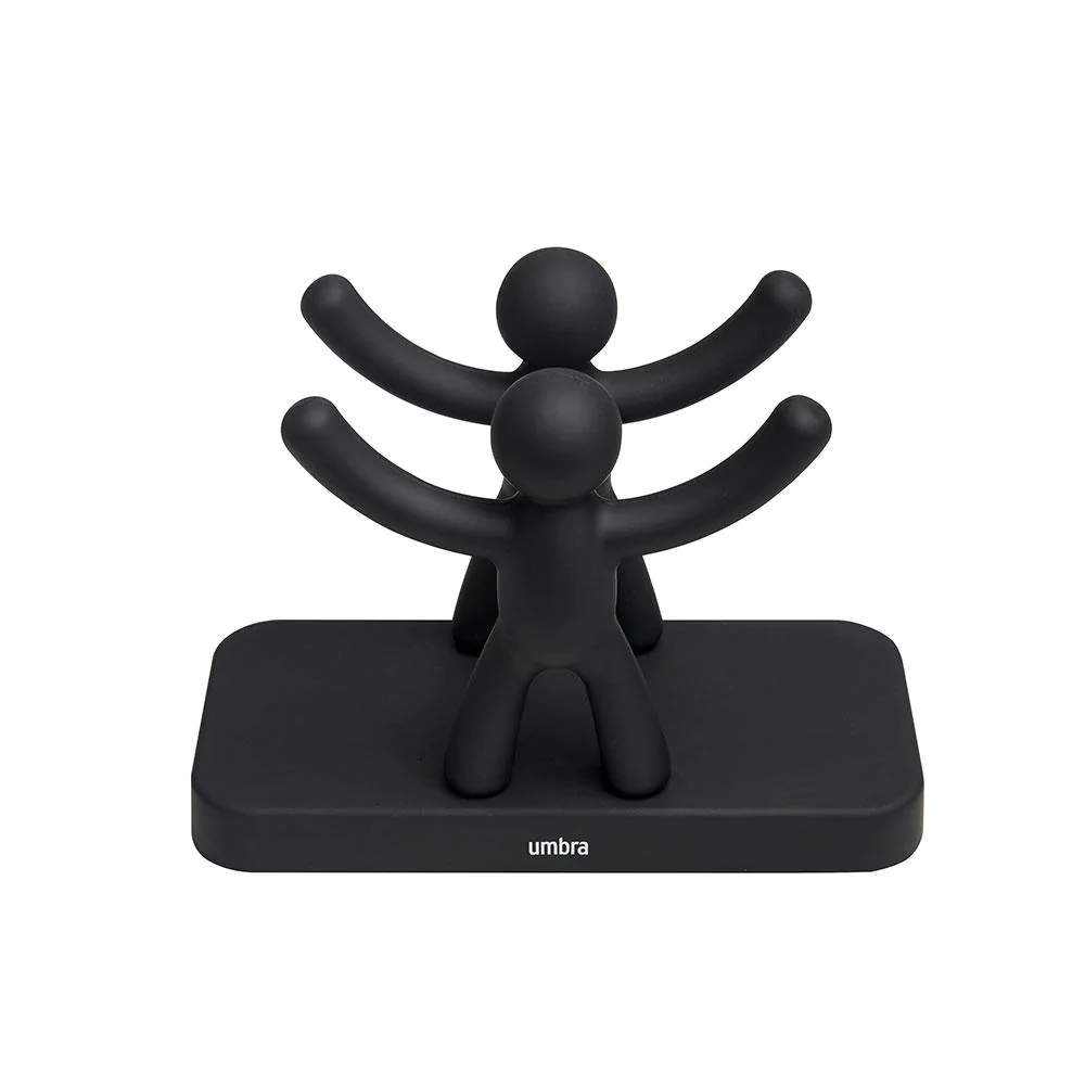 לויזון מרקט,מעמד למפיות Buddy שחור אומברה UMBRA, לויזון מרקט,מעמד למפיות Buddy שחור אומברה UMBRA,