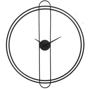 לויזון מרקט,שעון קיר מעוצב ממתכת רינג שחור,42