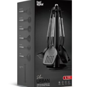 לויזון מרקט,מעמד כלי ששת מסתובב 7 חלקים SILVER URBAN פוד אפיל,91