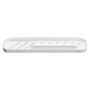 לויזון מרקט,מדף למקלחת עם מגב לבן מינרלי  MIndSet ברבנטיה Brabantia,105