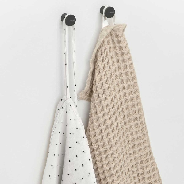 לויזון מרקט,זוג מתלי כפתור למגבות שחור מינרלי MIndSet ברבנטיה Brabantia, לויזון מרקט,זוג מתלי כפתור למגבות שחור מינרלי MIndSet ברבנטיה Brabantia,