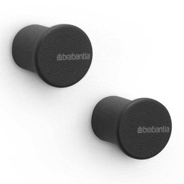 לויזון מרקט,זוג מתלי כפתור למגבות שחור מינרלי MIndSet ברבנטיה Brabantia, לויזון מרקט,זוג מתלי כפתור למגבות שחור מינרלי MIndSet ברבנטיה Brabantia,