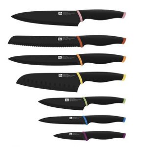לויזון מרקט,מארז 7 סכינים עם להב נון-סטיק SHINE & SHARP פוד אפיל Food Appeal,114