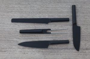 לויזון מרקט,סכין סנטוקו Kuro שחור 16 ס"מ ברגהוף BergHoff,
