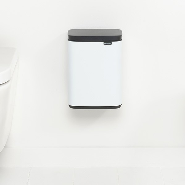 לויזון מרקט,פח אשפה נתלה לשירותים BO ברבנטיה 4 ליטר, לבן Brabantia, לויזון מרקט,פח אשפה נתלה לשירותים BO ברבנטיה 4 ליטר, לבן Brabantia,