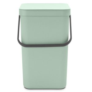 לויזון מרקט,פח הפרדה 25 ליטר פלסטיק, SORT & GO ירוק ג׳ייד - Brabantia,