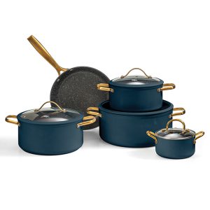 לויזון מרקט,מארז כלי בישול 9 חלקים - REGAL כחול פוד אפיל FOOD APPEAL,139