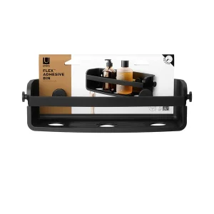 לויזון מרקט,מדף אמבטיה ישר FLEX ADHESIVE שחור אומברה UMBRA,125 לויזון מרקט,מדף אמבטיה ישר FLEX ADHESIVE שחור אומברה UMBRA,125