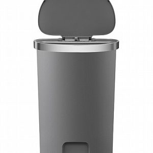 לויזון מרקט,פח אשפה EKO חצי עגול 55 ליטר HANNA אפור מט,90 לויזון מרקט,פח אשפה EKO חצי עגול 55 ליטר HANNA אפור מט,90