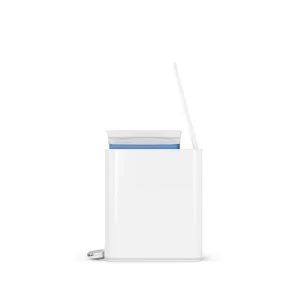 לויזון מרקט,פח דוושה מלבני צר לבן מאט 5 ליטר סימפלהיומן Simplehuman,106