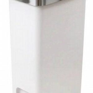 לויזון מרקט,פח אשפה מלבני 40 ליטר HANNA SLIM לבן מט מבית EKO,90