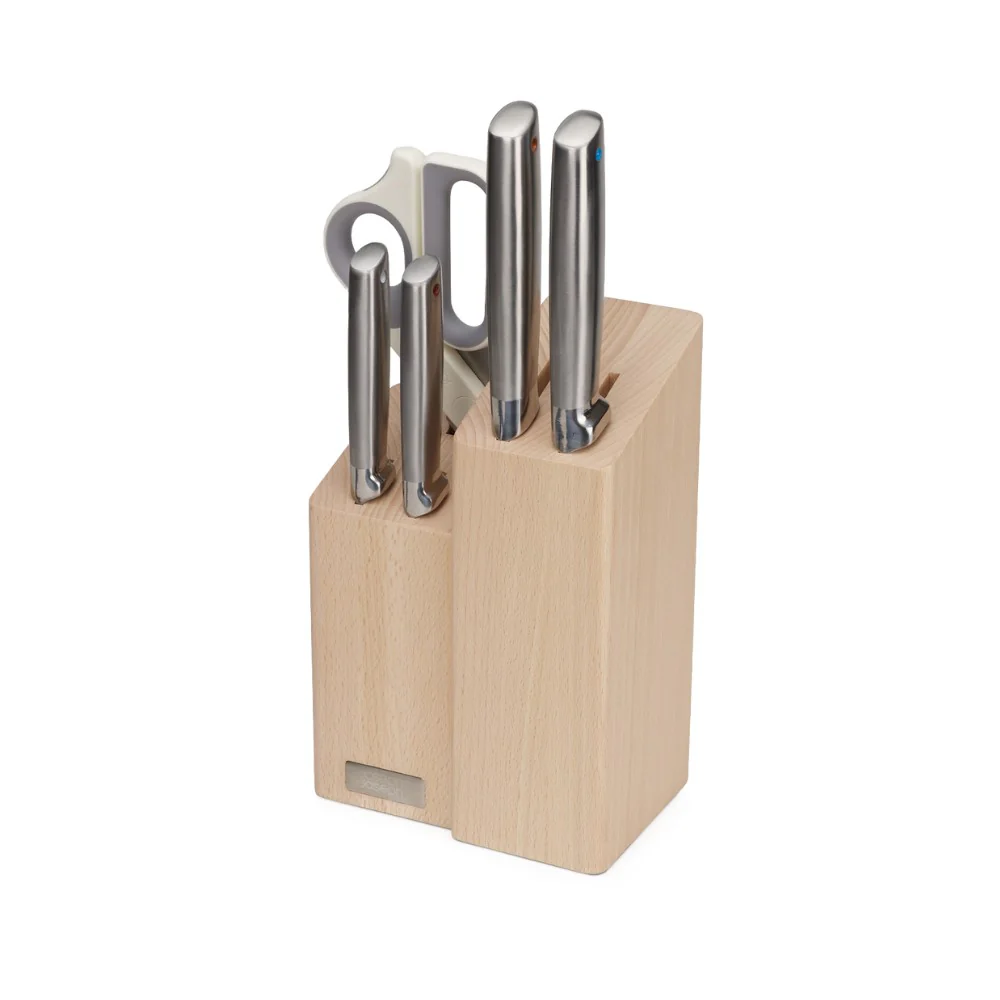 לויזון מרקט,סט 4 סכינים + מספריים ומעמד במבוק ELEVATE ג'וזף ג'וזף JOSEPH JOSEPH, לויזון מרקט,סט 4 סכינים + מספריים ומעמד במבוק ELEVATE ג'וזף ג'וזף JOSEPH JOSEPH,