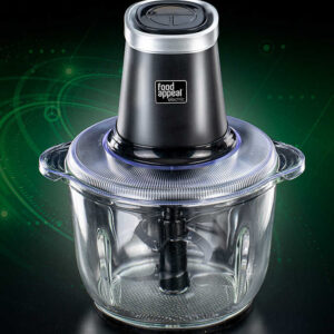 לויזון מרקט,קוצץ מזון עוצמתי, מיכל זכוכית 2 ליטר | 500W מבית Food appeal,91