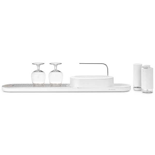 לויזון מרקט,סט SinkStyle דיספנסר וסקוויזר לסבון, אורגנייזר לבן מינרלי ומשטח לייבוש כלים נירוסטה ברבנטיה Brabantia, לויזון מרקט,סט SinkStyle דיספנסר וסקוויזר לסבון, אורגנייזר לבן מינרלי ומשטח לייבוש כלים נירוסטה ברבנטיה Brabantia,