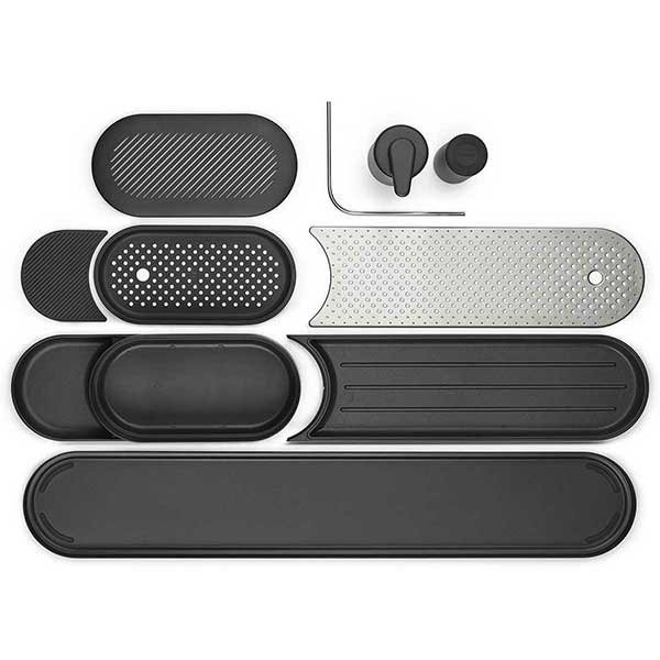 לויזון מרקט,סט SinkStyle דיספנסר וסקוויזר לסבון, אורגנייזר שחור מינרלי ומשטח לייבוש כלים נירוסטה ברבנטיה Brabantia, לויזון מרקט,סט SinkStyle דיספנסר וסקוויזר לסבון, אורגנייזר שחור מינרלי ומשטח לייבוש כלים נירוסטה ברבנטיה Brabantia,